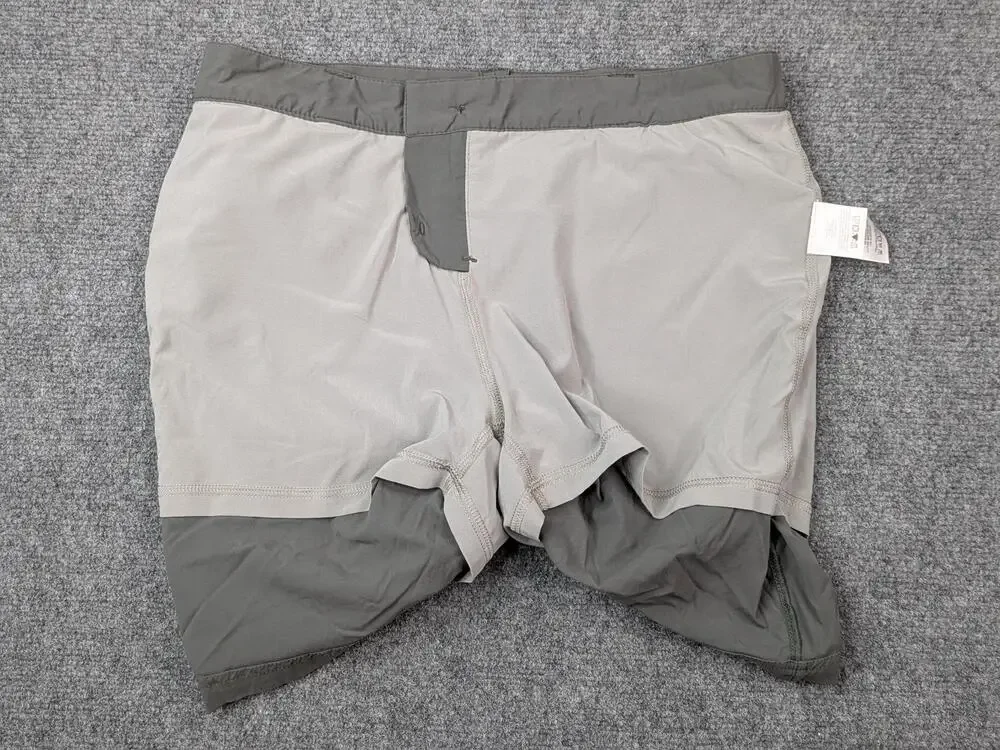 Eddie Bauer Skort Womens 4 Gray Lined Stretch Hiking Outdoor Zip Pocket Active